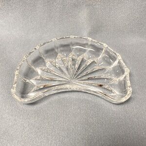 VAL ST LAMBERT CRYSTAL CRESCENT SALAD PLATE